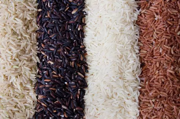 نمونه های مختلف برنج با سورتینگ متوسط